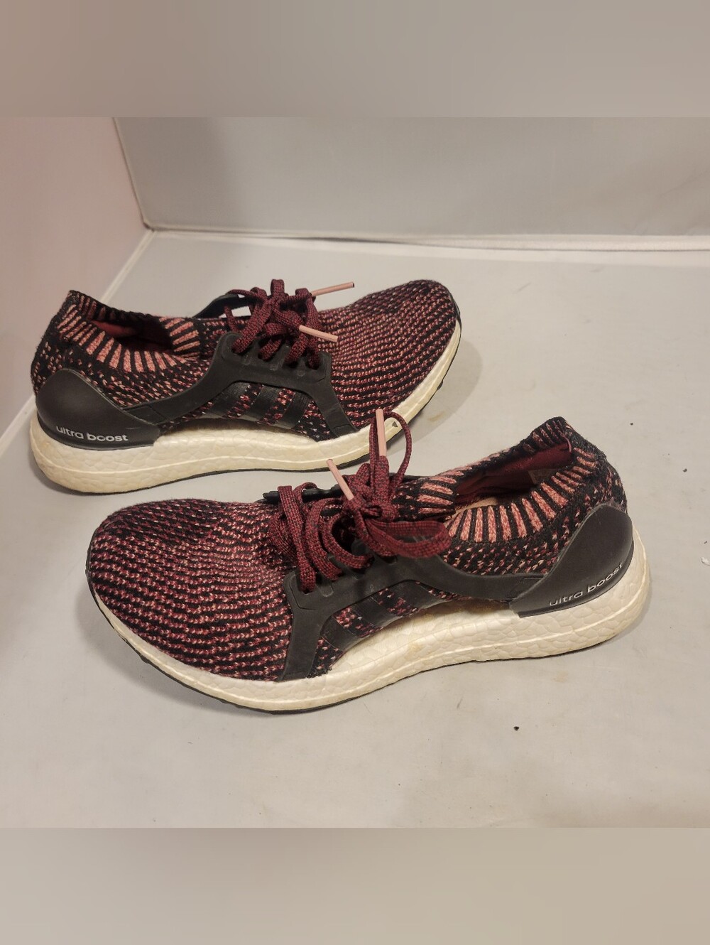 Adidas Ultraboost X Purple Black Mystery Ruby Womens Size 8. Shoes BY1674